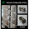 Decorative stainless steel handrail fittings